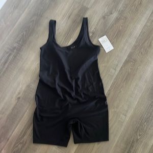 Maternity Sleeveless Unitard Jumpsuit